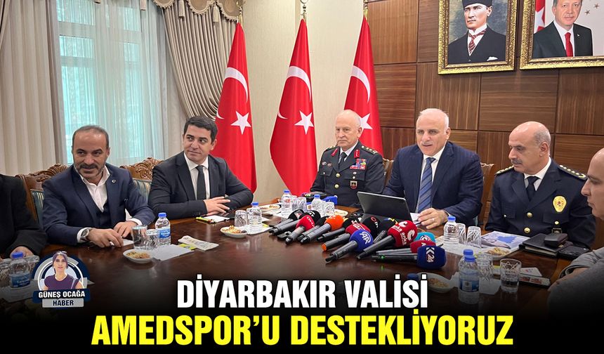 Diyarbakır Valisi: Amedspor’u destekliyoruz
