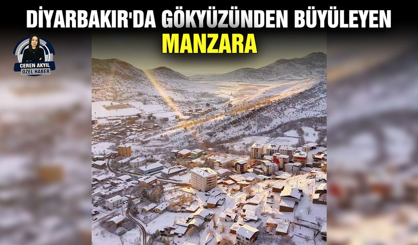 Diyarbakır'da gökyüzünden büyüleyen manzara