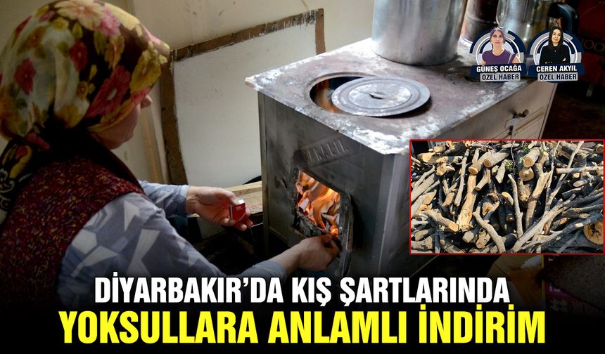 Diyarbakır’da kış şartlarında yoksullara anlamlı indirim