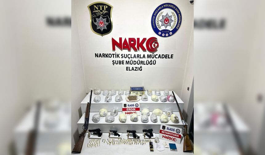 Elazığ’da 30 kilo eroin ele geçti