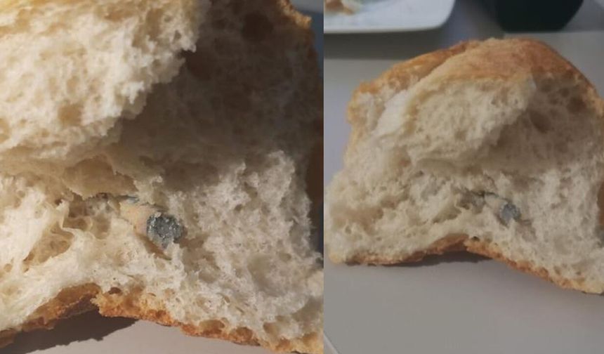Fırından alınan ekmeğin içinden vida çıktı