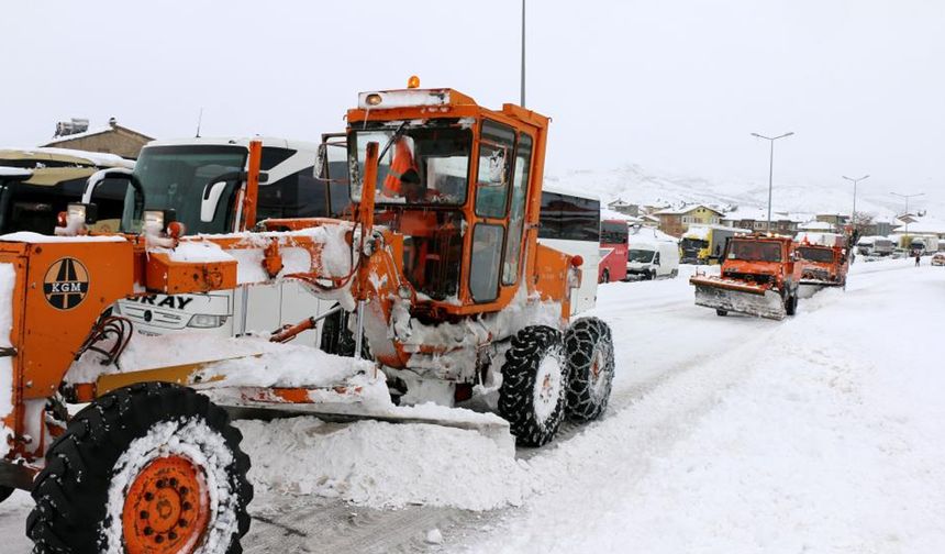 Malatya'da yoğun kar yağışı tipi