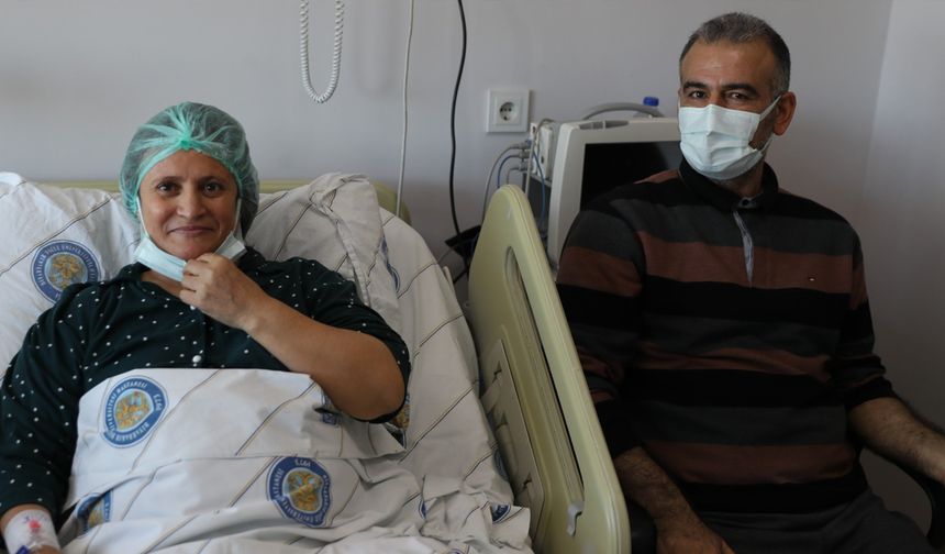 Mayın mağduru, böbreğini verdiği eşini yeniden hayata bağladı