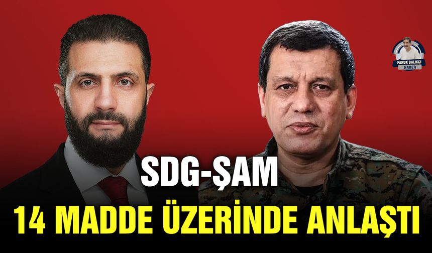 SDG-ŞAM 14 madde üzerinde anlaştı