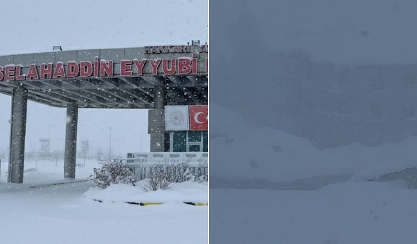 Yüksekova'da uçak seferleri iptal edildi