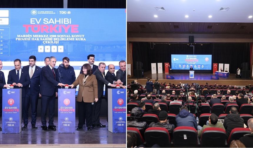 5 bin 357 konut için TOKİ kuraları çekildi