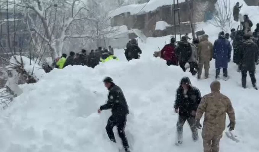 Van’da çığ düştü, bir kadın altında kaldı