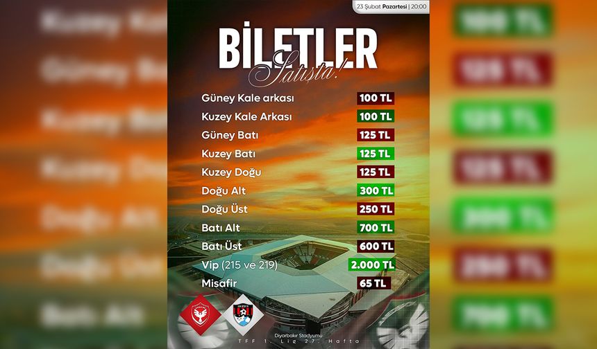 Amedspor’dan Vanspor taraftarına bilet jesti