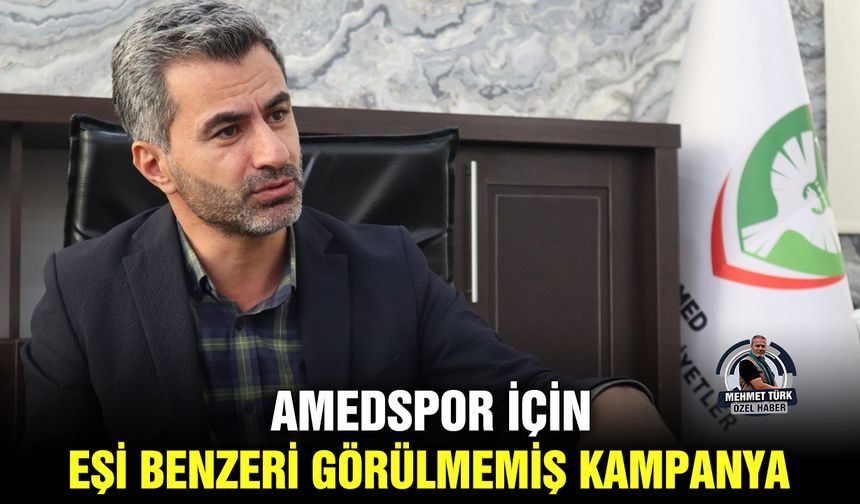Amedspor için eşi benzeri görülmemiş kampanya