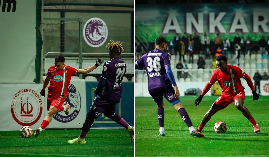 Amedspor Keçiörengücü deplasmanında 2-2 berabere