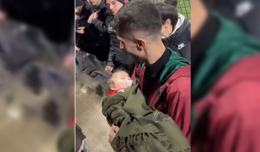 Amedspor tribününden minik taraftara; ninni