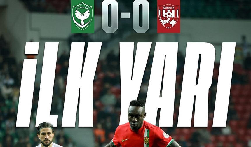 Diyarbakır'da ilk yarıda gol sesi çıkmadı