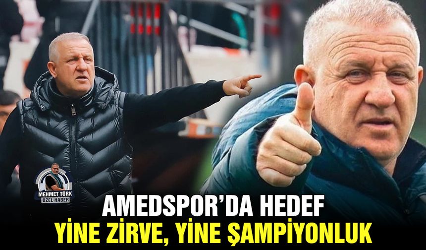 Amedspor’da hedef yine zirve, yine şampiyonluk