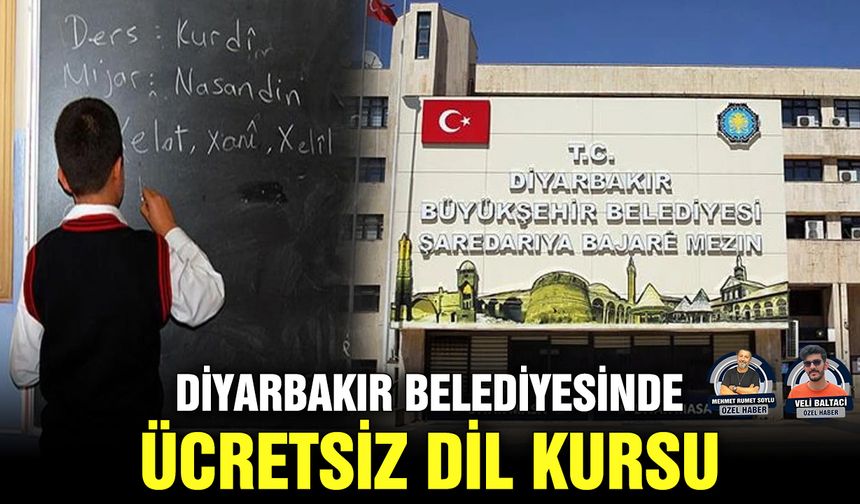 Diyarbakır Belediyesinde ücretsiz dil kursu