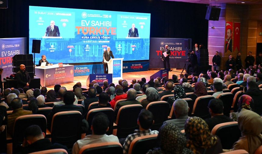 Diyarbakır’da 12.165 sosyal konut için kura çekimi