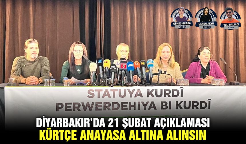 Diyarbakır’da 21 Şubat açıklaması:  Kürtçe anayasa altına alınsın
