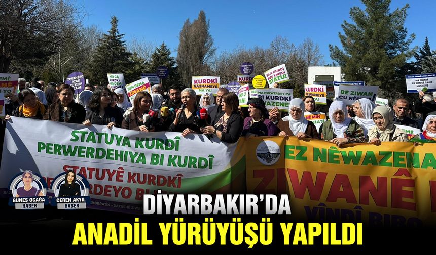 Diyarbakır’da anadil yürüyüşü yapıldı