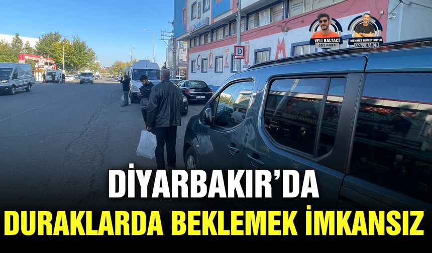 Diyarbakır’da duraklarda beklemek imkansız