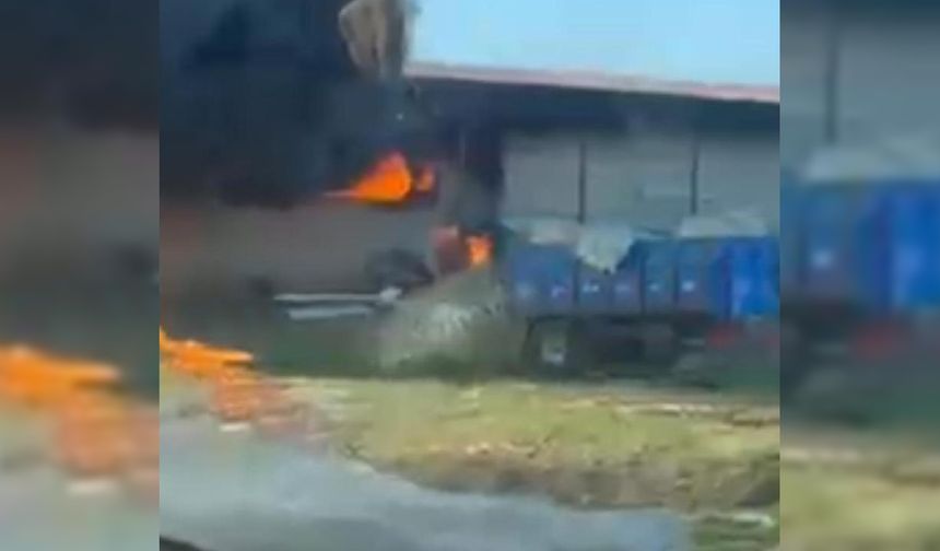 Diyarbakır'da plastik fabrikasında yangın