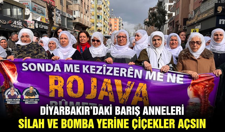 Diyarbakır’daki Barış Anneleri: Silah ve bomba yerine çiçekler açsın