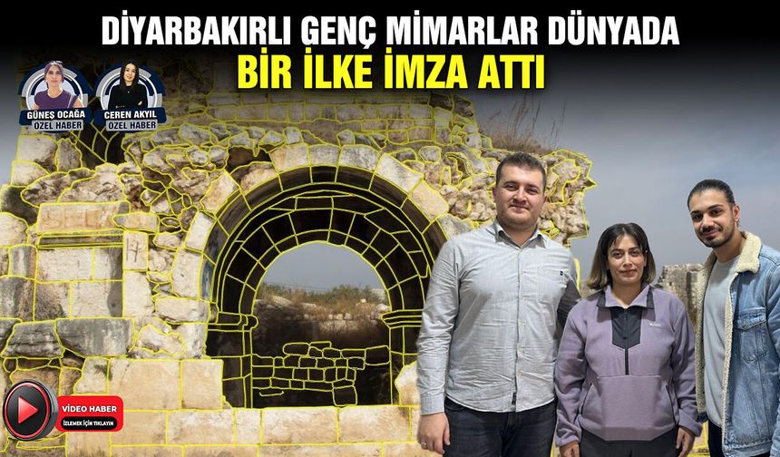 Diyarbakırlı genç mimarlar dünyada bir ilke imza attı