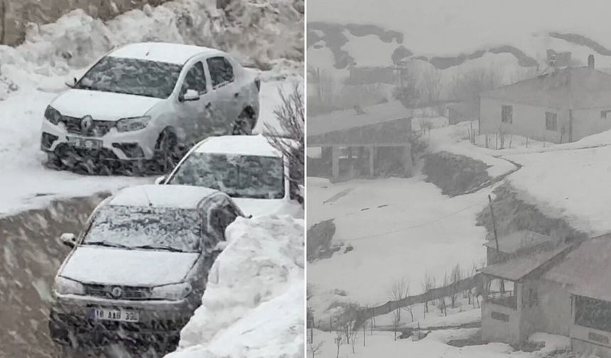 Hakkari Yüksekova’da kar yağışı