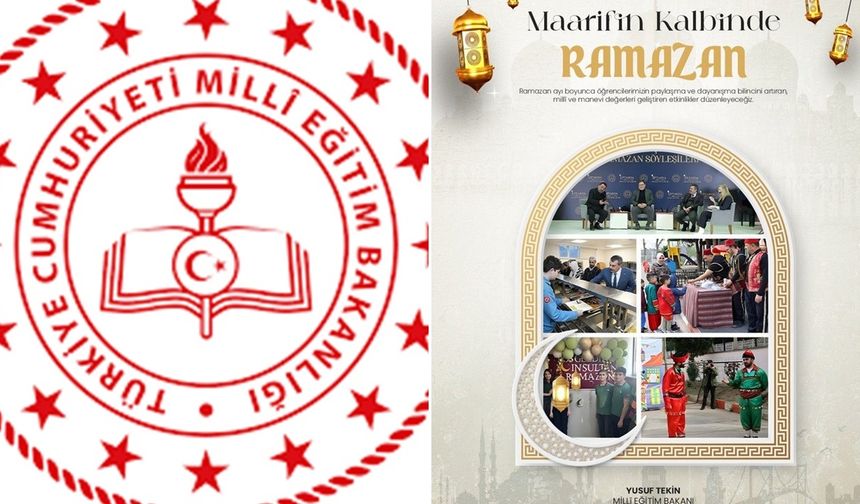 Bakan duyurdu: Ramazan’da okullarda 'Maarifin Kalbinde Ramazan' etkinlikler düzenlenecek