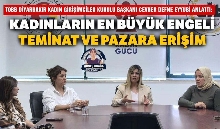 Diyarbakır’da kadın girişimciler teminat ve pazara erişimde zorluk yaşıyor
