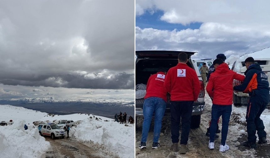 Ağrı Dağı’nda kaybolan dağcıyı arama çalışmaları