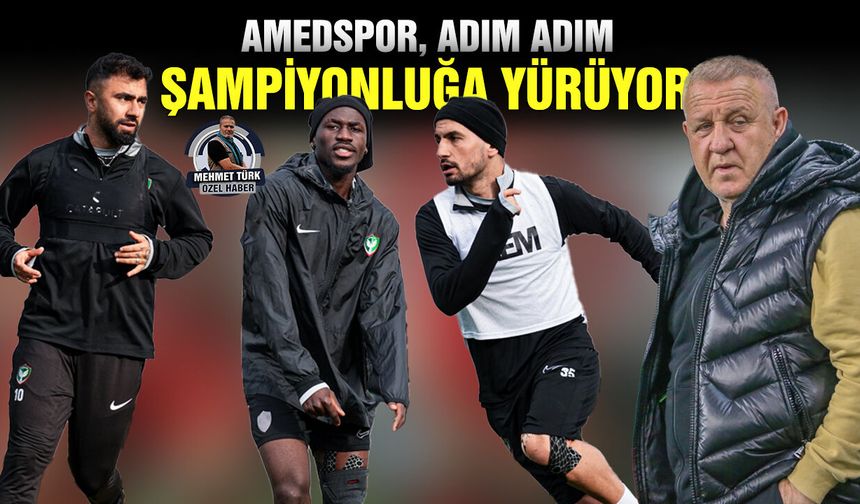 Amedspor, adım adım şampiyonluğa yürüyor!