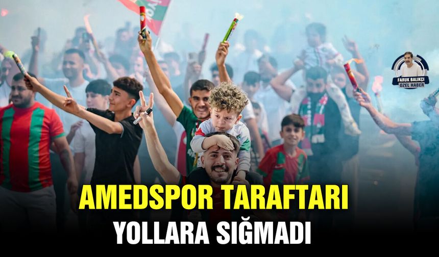 Amedspor taraftarı yollara sığmadı