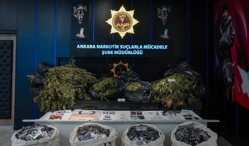 Ankara'da narkotik operasyonu: 105 gözaltı
