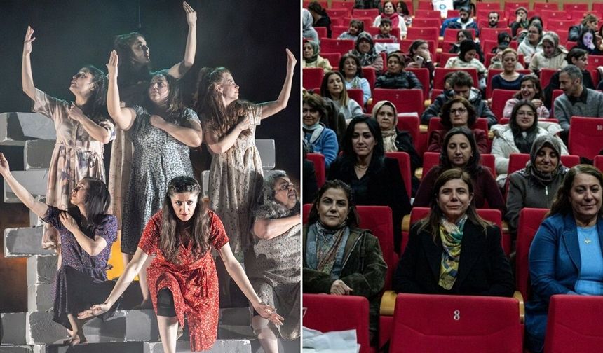 Diyarbakır Eşbaşkanı Bucak ‘Jîn’ oyununu izledi