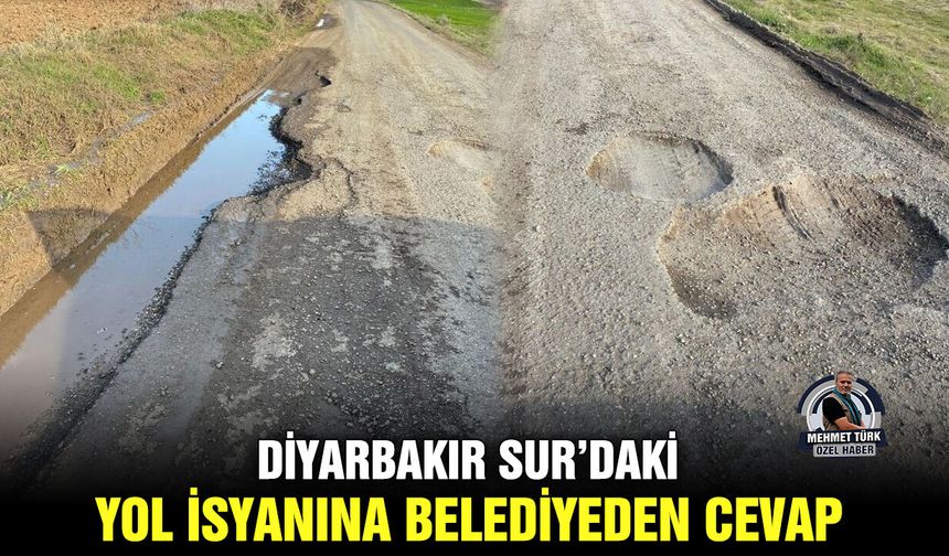 Diyarbakır Sur’daki yol isyanına belediyeden cevap
