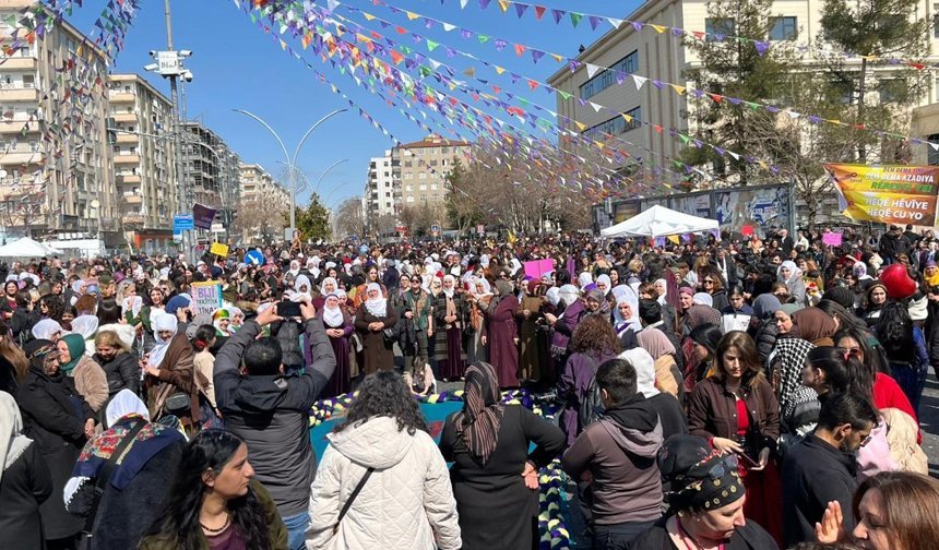 Diyarbakır’da kadın mitinginden çağrı