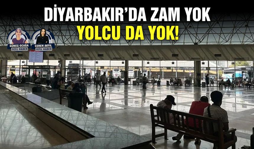 Diyarbakır’da zam yok, yolcu da yok!