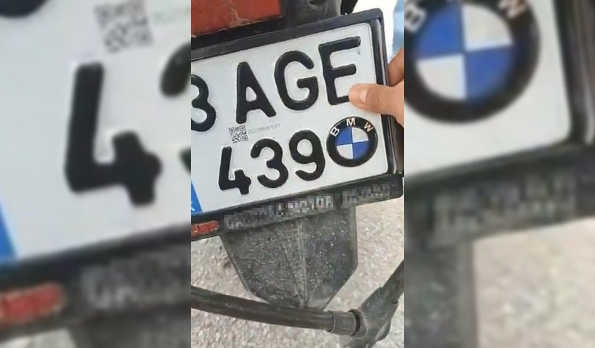 Plakayı kalemle değiştiren sürücüye 220 bin lira ceza