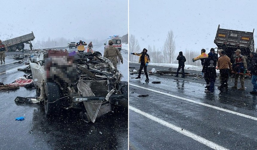 Bitlis Tatvan’daki kazada 2 can kaybı, 5 yaralı