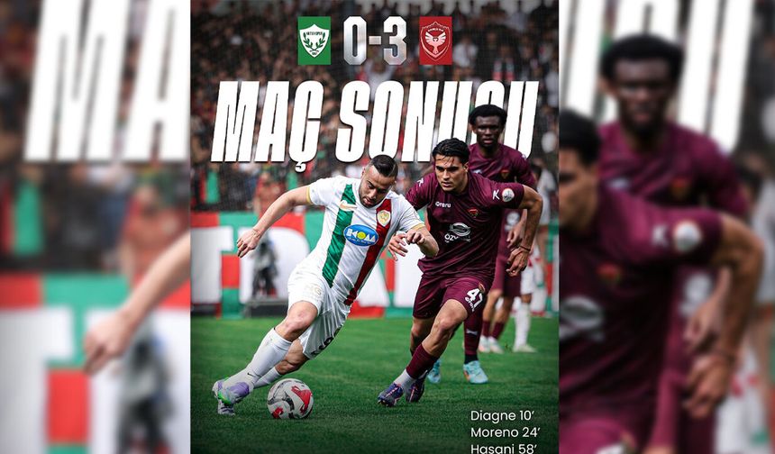 Amedspor, Hatay'dan lider dönüyor