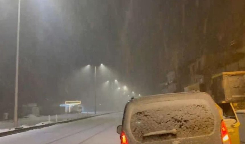 Malatya’ya kar yağdı