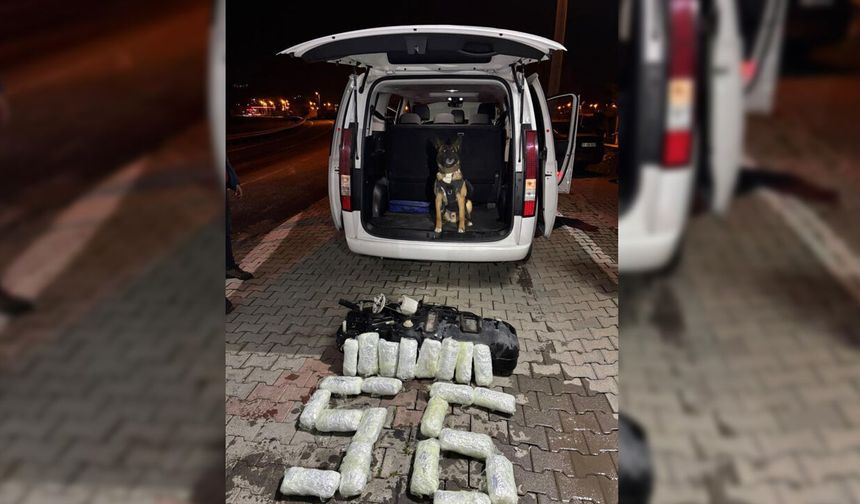 Siirt’te 9 kilo 700 gram yasaklı madde ele geçirildi