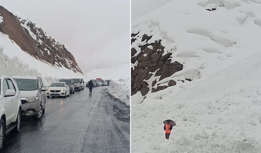 Şırnak-Hakkari yoluna çığ düştü