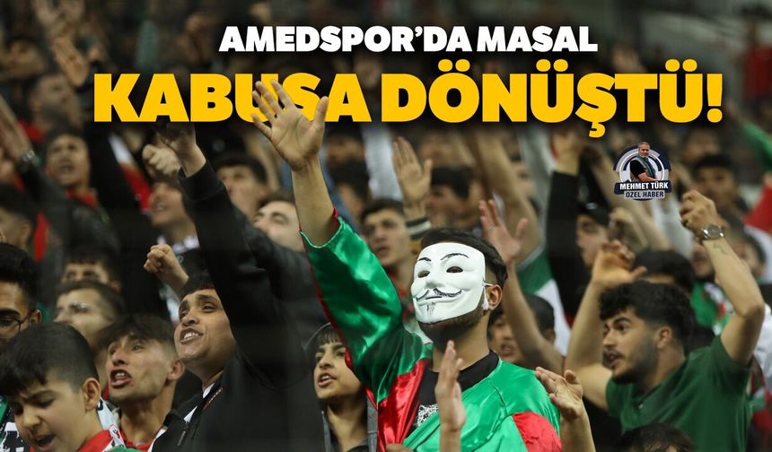 Amedspor’da masal kabusa dönüştü!