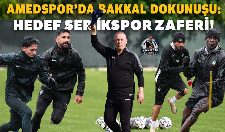 Amedspor’da Bakkal dokunuşu: Hedef Serikspor zaferi