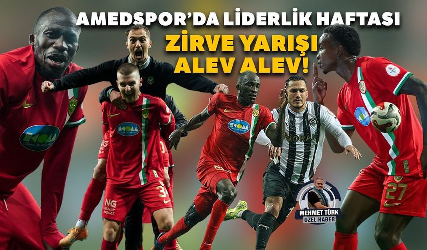 Amedspor’da liderlik haftası: Zirve yarışı alev alev