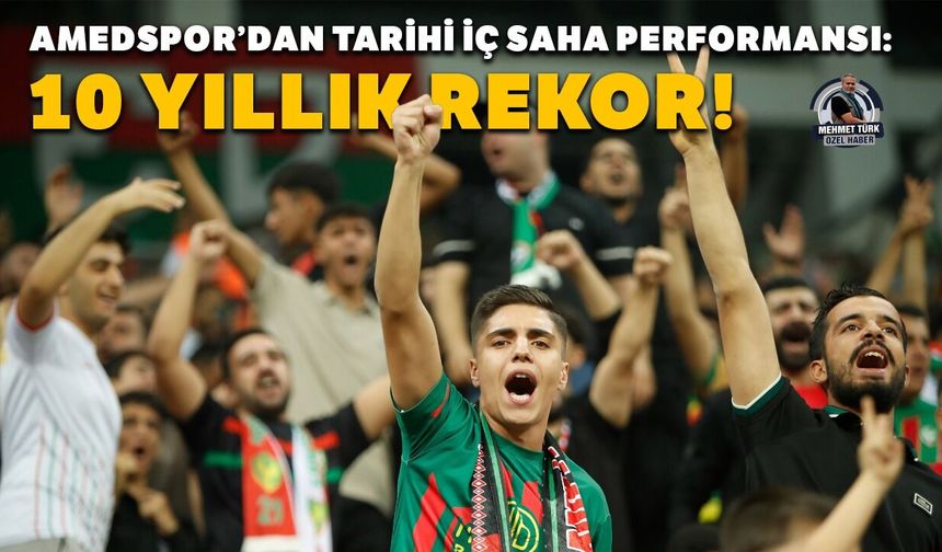 Amedspor’dan tarihi iç saha performansı: 10 yıllık rekor!