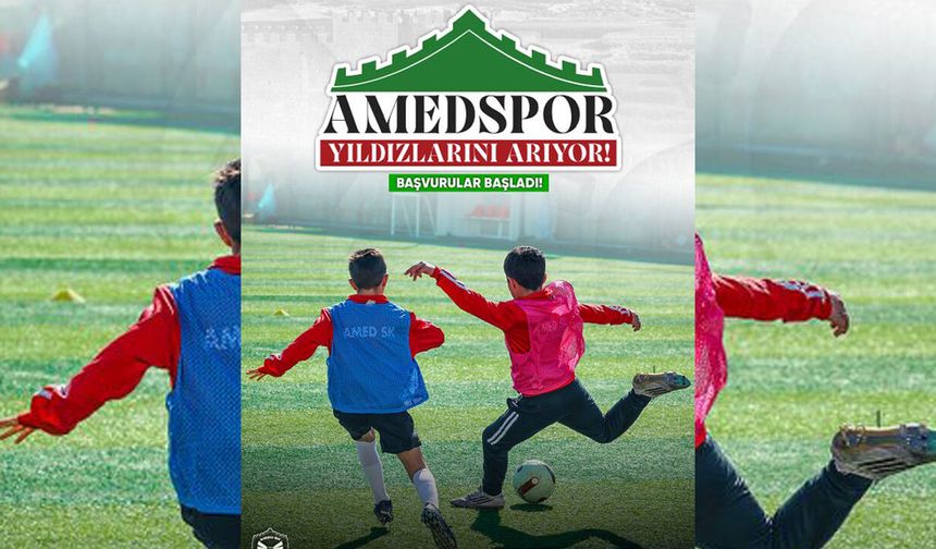 Amedspor akademi seçmeleri için başvurular başladı