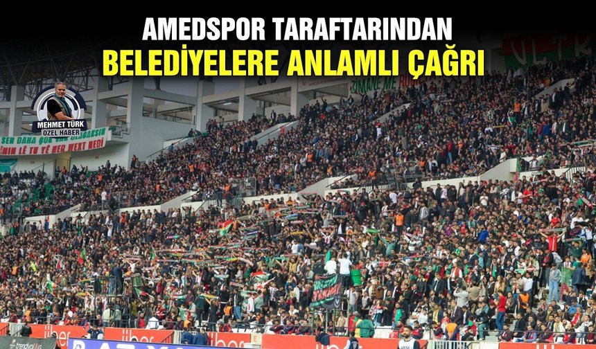 Amedspor taraftarından belediyelere anlamlı çağrı