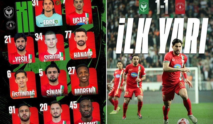 Amedspor ilk yarıda Ümraniye'yi geçemedi: 1-1