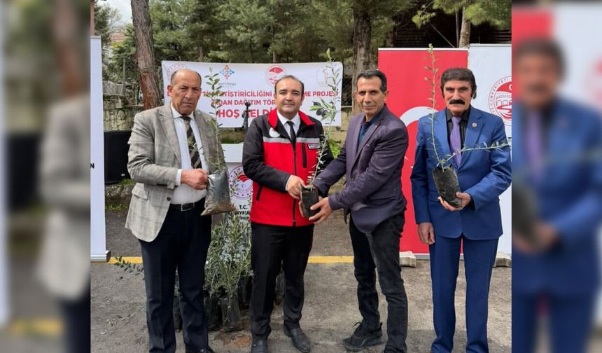 Batman'da üreticilere 20 bin zeytin fidanı dağıtıldı